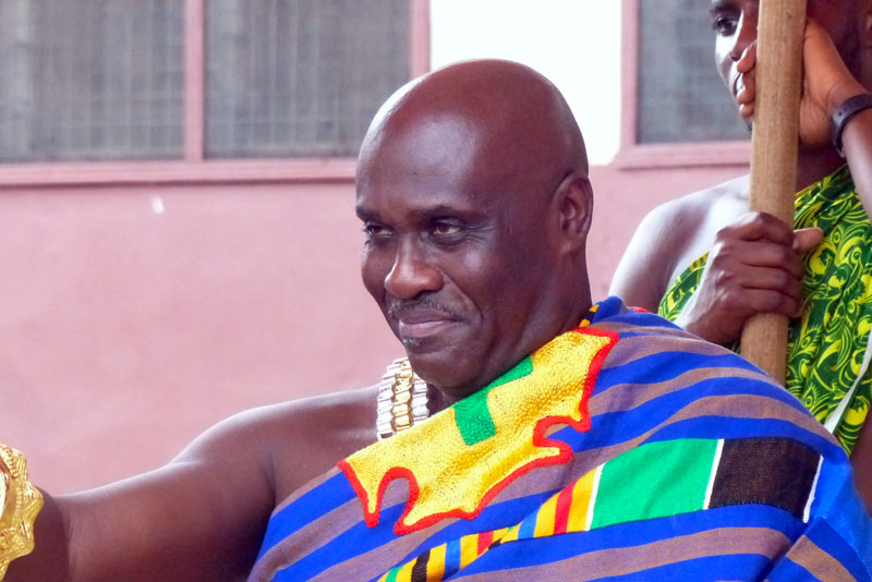 The suburban King surveying his subjects.