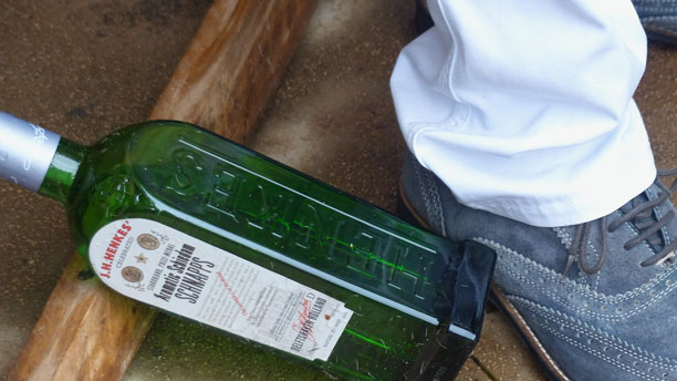 Robin driving the safari jeep. 